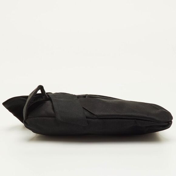 Valentino Bow Satin Crystals Embellished Frame Baguette Bag - Picture 6 of 7